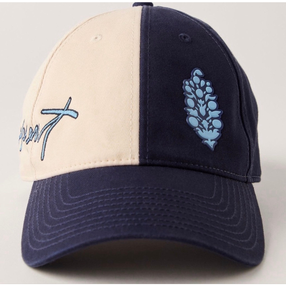 Free People Movement Double Hitter Baseball Hat Navy Combo NWT - Picture 2 of 7